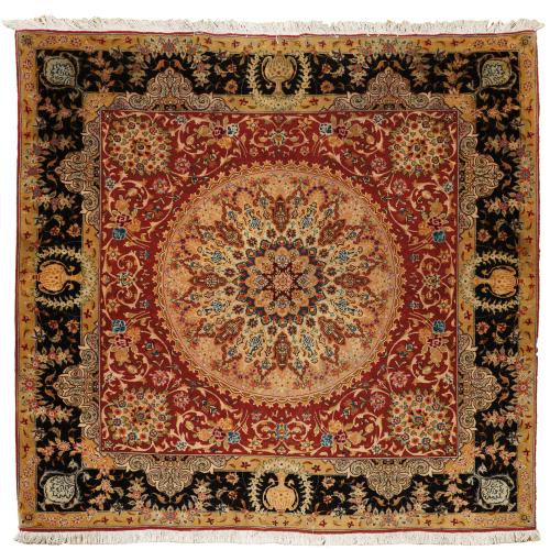 11   -  <p><span class="object_title">Alfombra persa Tabriz en lana y seda. </span><br></p>