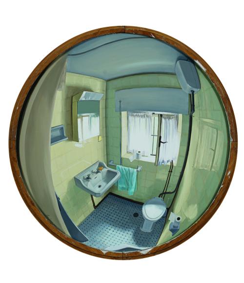 ROCIO GUERRERO  (Madrid, 1985), Baño amarillo , Óleo sobre