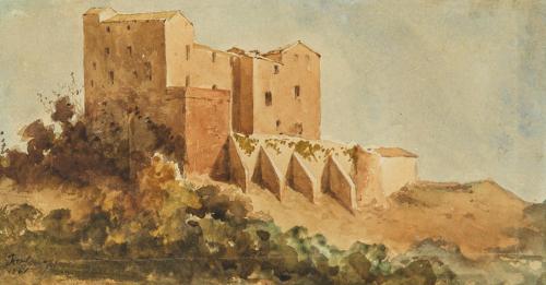 MARIANO FORTUNY (Reus, 1838 - Roma, 1874), El castillo de S